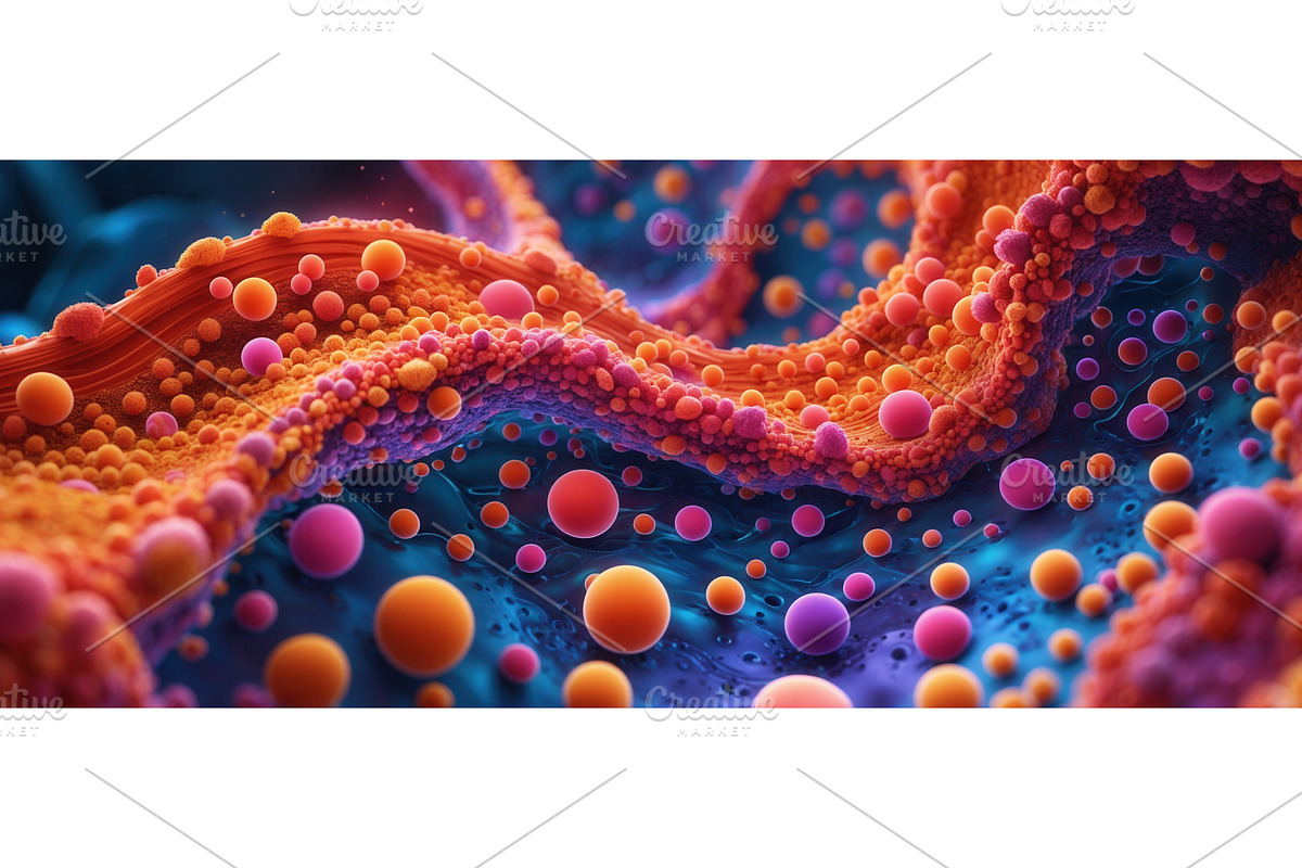 Abstract 3D rendering of colorful, an Illustration by tilialucida