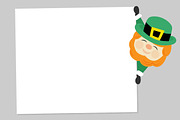 Leprechaun Peeking, an Illustration by Illustrations by Jessie (Thumbnail 3 of 5)