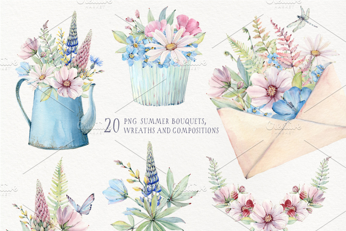 COUNTRY MORNING Watercolor set, an Illustration by Lemaris (Photo 2 of 9)