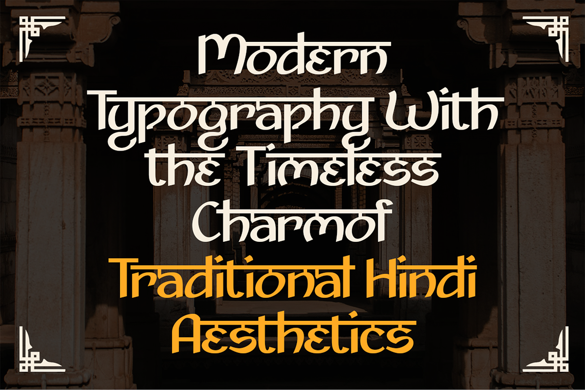 Shivaraja- Modern Hindi Display Font, a Font by Pekotype (Photo 2 of 16)