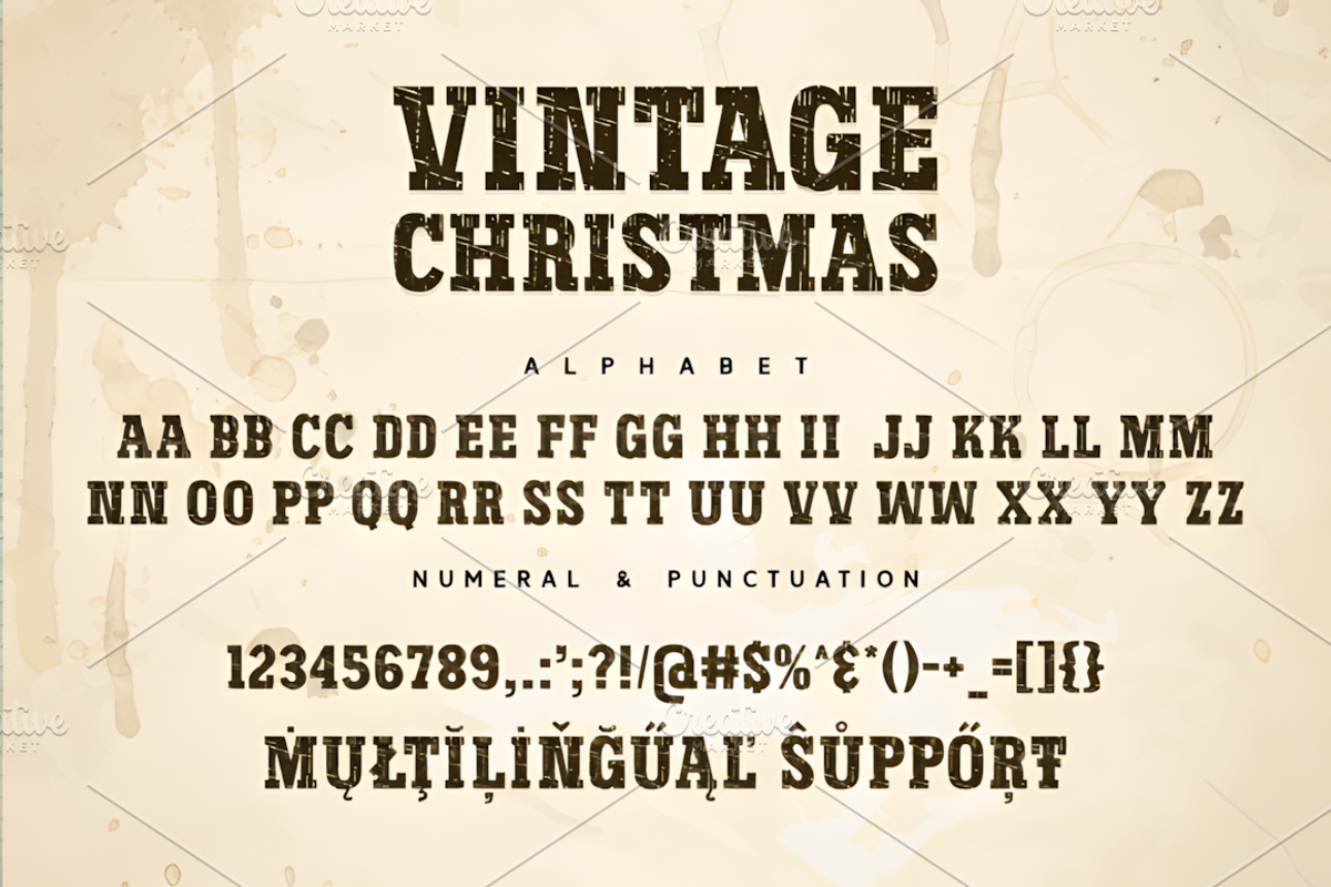 Vintage Christmas Font, a Script Font by Coco Bloom (Photo 6 of 6)