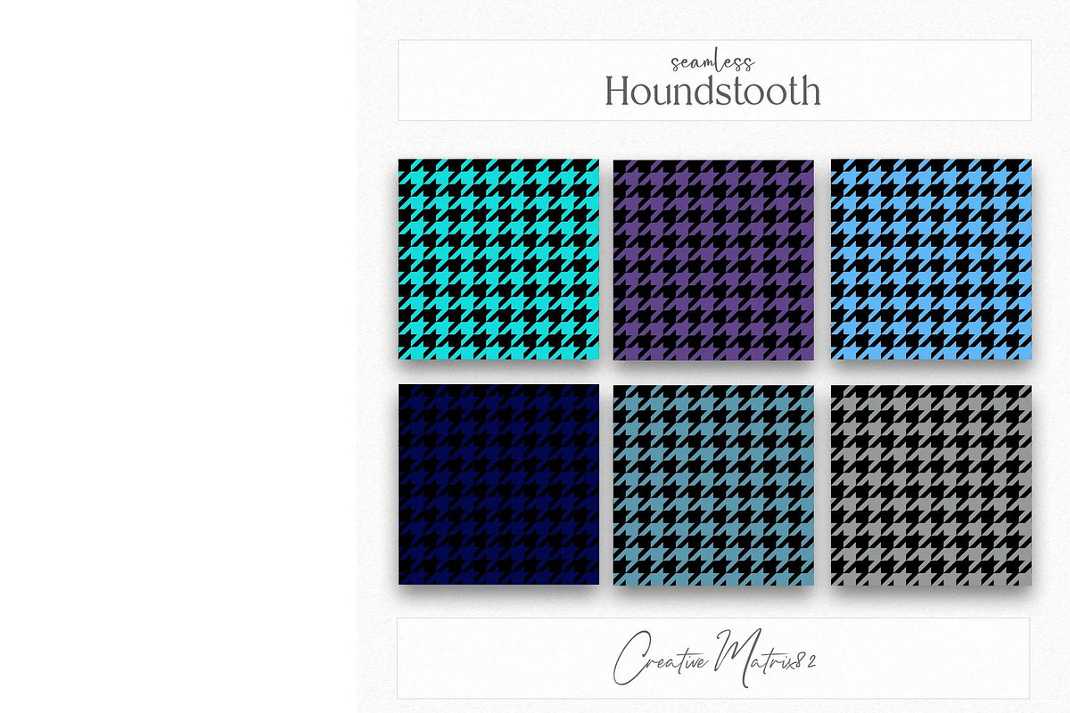 Houndstooth Seamless Patterns, a Texture Graphic by Creative Matrix82 (Photo 5 of 7)