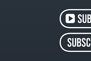 YouTube Subscribe Button icon, a Graphic by Vaughn Studios (Thumbnail 5 of 6)