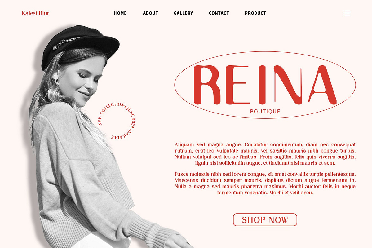 Kalesi Blur, a Sans Serif Font by Craft Supply Co. (Photo 3 of 8)