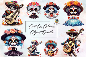 Cute La Catrina Da De Los Muertos