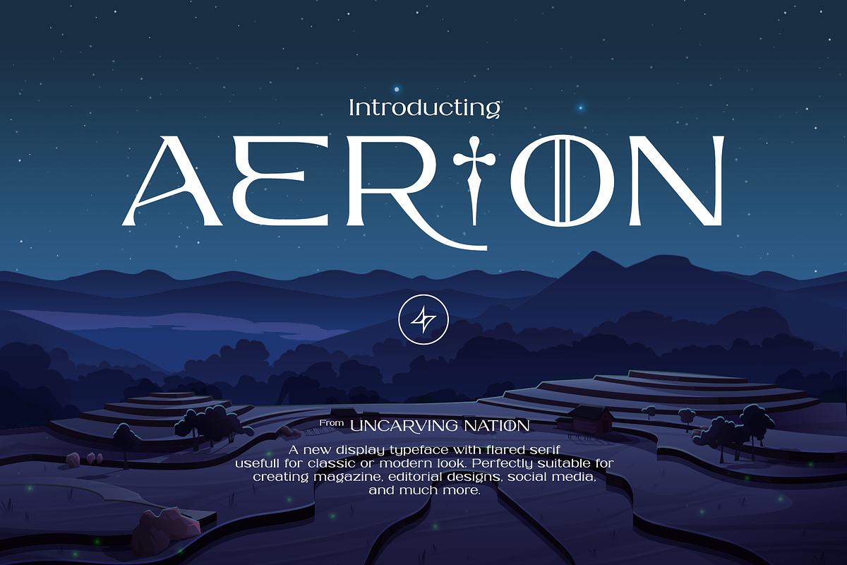 Aerion - Display Serif, a Serif Font by Uncarving (Photo 2 of 20)