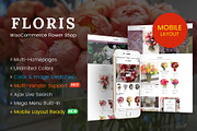 Floris - WooCommerce Flower Shop, a WordPress Template by WPThemeGo (Thumbnail 1 of 2)