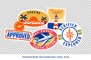 Travel and Adventure Stamps, an Object Graphic by Neodivisu (Thumbnail 7 of 10)