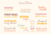 Cute cozy autumn graphics & patterns, a Seasonal Illustration by CapriceMeDesigns (Thumbnail 10 of 24)