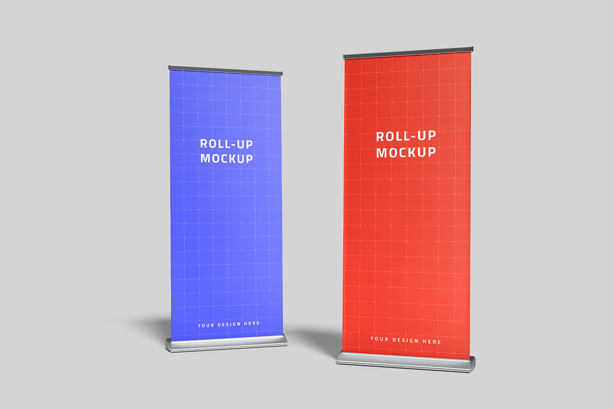 Rollup Standee Banner Mockup, an Advertising Mockup by Templeste (Photo 1 of 2)