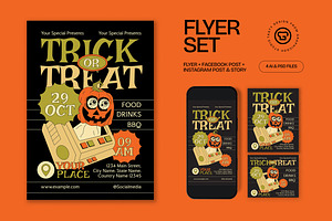 Trick Or Treat Flyer, a Flyer Template by graphicook