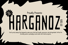 Harganoz Tall Handmade Display Font