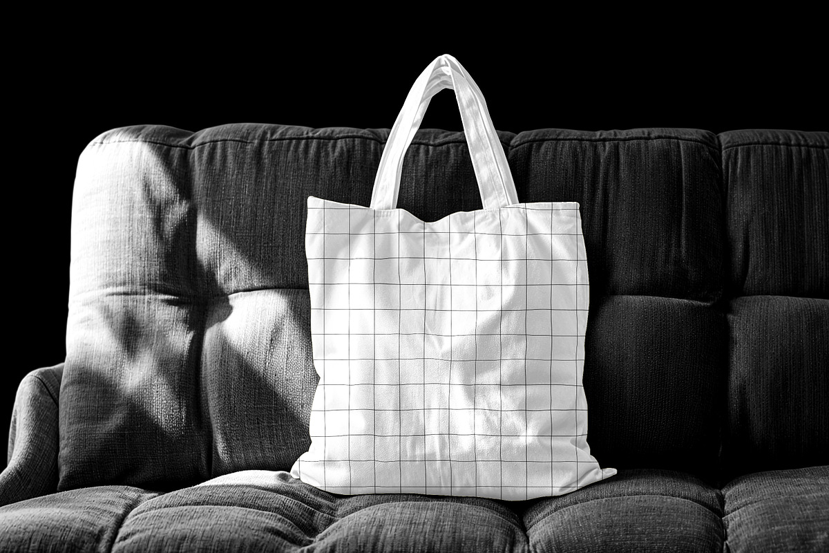 Totebag Mockup on Sofa, an Apparel Mockup by sagesmask.com (Photo 3 of 4)