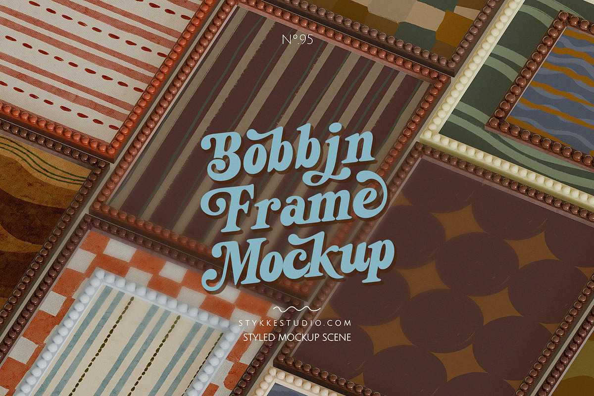 BOBBIN FRAME |  gallery frame mockup, a Household Mockup by Stykke Studio (Photo 6 of 7)