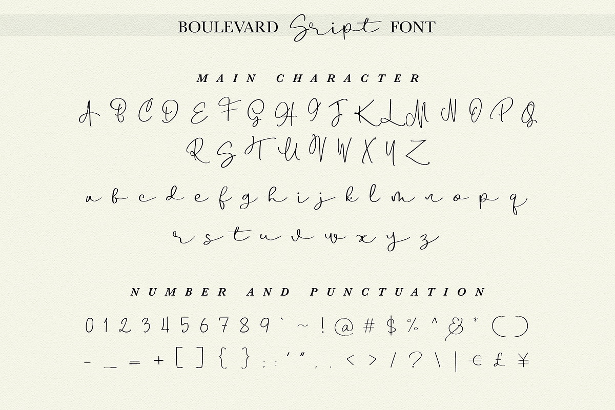 Boulevard - Handwritten Font Duo, a Script Font by endita (Photo 10 of 16)