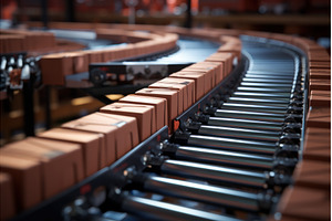 Automated Box conveyor line, an Industrial Photo by Ylivdesign
