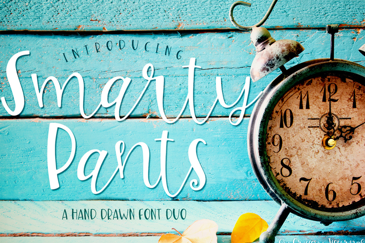Smarty Pants Font Duo, a Handwritten Font by Groovy Fonts by Mindy (Photo 1 of 7)