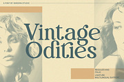 Vintage Odities - Retro Serif, a Serif Font by Qweera Studio (Thumbnail 1 of 12)