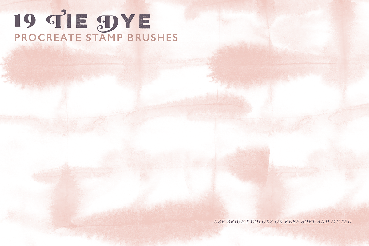 Procreate Tie Dye Stamp Brushes, a Brush Add-On by CC CREATIVE CO (Photo 6 of 10)