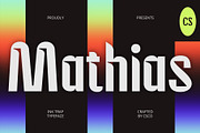 CS Mathias – Inktrap Font, a Sans Serif Font by Craft Supply Co. (Thumbnail 1 of 8)