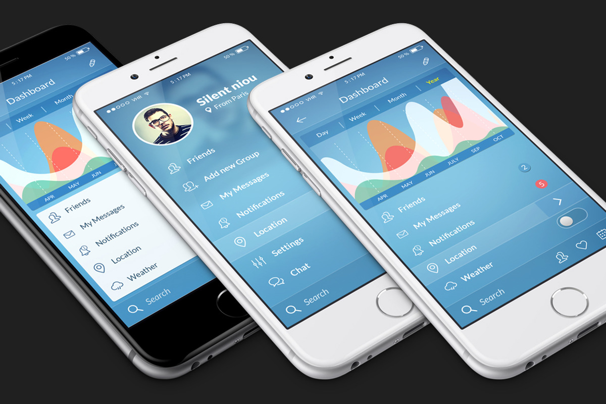 Shop and Personal Mobile UI KIT, an UI Kit Template by Alireza Farzad (Photo 7 of 10)