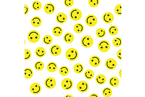 Emoji Seamless Pattern Background