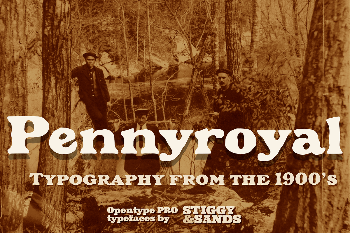 Pennyroyal, a Font by Stiggy & Sands (Photo 1 of 9)