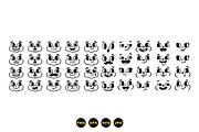 Cute Cartoon Face Expression Set, an Illustration by designvectx (Thumbnail 3 of 3)