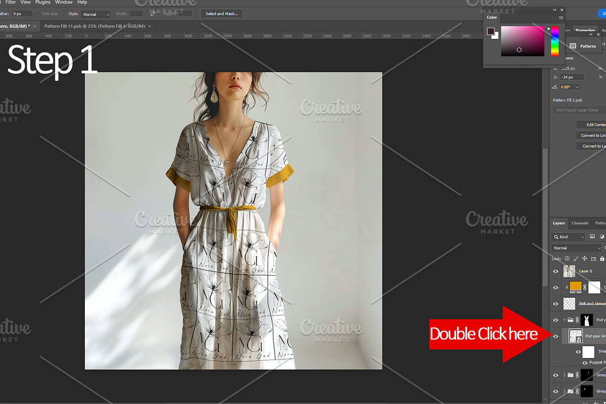 Maxi Dress Mockup, an Apparel Mockup by Nora Gad (Photo 10 of 14)