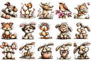 Whimsical Easter Animals Clipart, an Illustration by OK Design (Thumbnail 3 of 6)