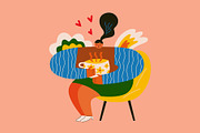 Coffee time, a Person Illustration by MoleskoStudio (Thumbnail 10 of 15)