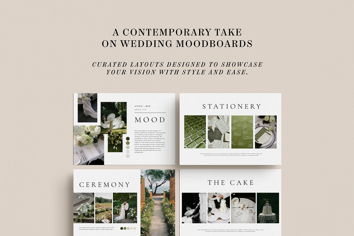 Wedding Moodboard Template, a Presentation Template by SB DESIGN (Photo 3 of 8)