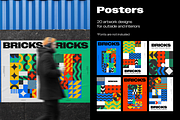 BRICKS-Geometric Pattern Collection, a Pattern Graphic by Katedsgn (Thumbnail 4 of 12)