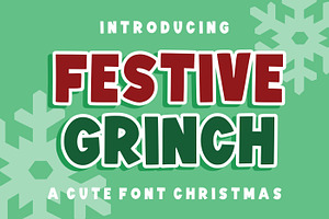 Festive Grince, a Font by Limited.studio