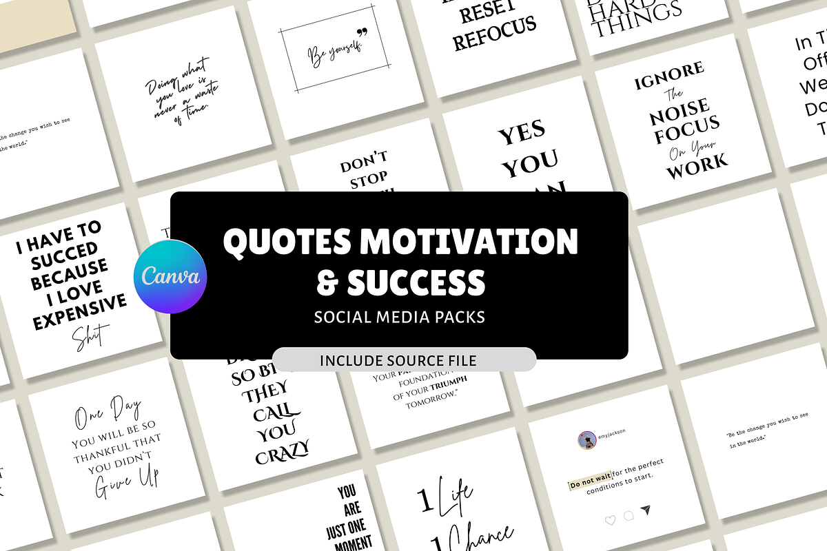 Instagram Inspirational Quotes, a Social Media Template by RB Boutique (Photo 1 of 12)