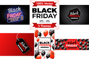 Black Friday Sale Banners, a Decorative Illustration by TAlex (Thumbnail 1 of 6)