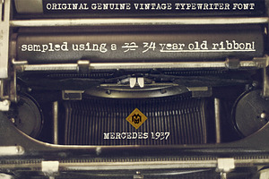 Mercedes1937 - Old Typewriter Font