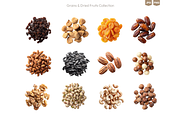 Grains & Dried Fruits PNG Collection, a Food & Drink Photo by Ilia Design (Thumbnail 2 of 9)
