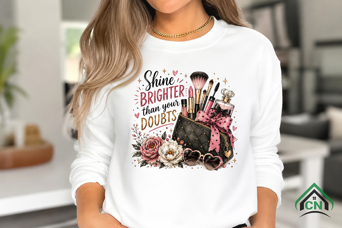 Beauty Makeup Clipart Shine Brighter, a Seasonal Illustration by Craft Nest (Photo 3 of 6)