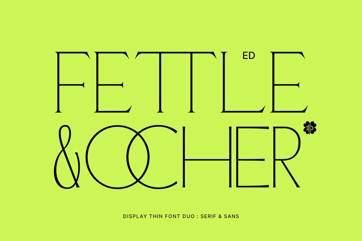 ED Fettle & Ocher Display | Font Duo, a Sans Serif Font by Emyself Design (Photo 1 of 12)