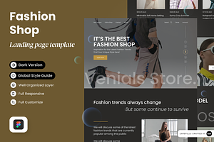 Venials - Fashion Shop Landing Page