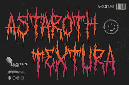 Astaroth Textura | Black Metal Font, a Blackletter Font by Denustudios