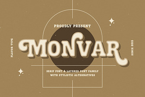 Monvar - Cooper Layered Fonts