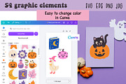 Cute Halloween Vector Clipart Pack, a Seasonal Illustration by NataKa (Thumbnail 3 of 4)