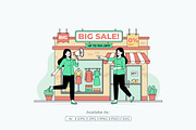 Woman Big Sale Store Illustration, a Person Illustration by Partikusi Design (Thumbnail 2 of 3)