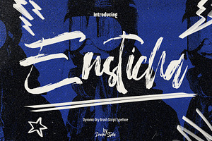 Ensticha - Dry Brush Script