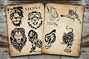 Lion and tiger logo, an Icon by AnastasiyaOleynik (Thumbnail 1 of 6)