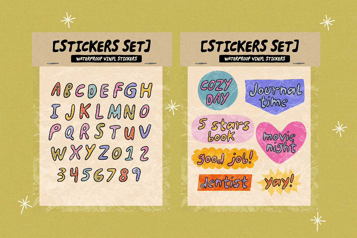 HAPPY TO BE HERE | FUNKY CHUBBY FONT, a Handwritten Font by Maria Feliz Fonts (Photo 4 of 11)