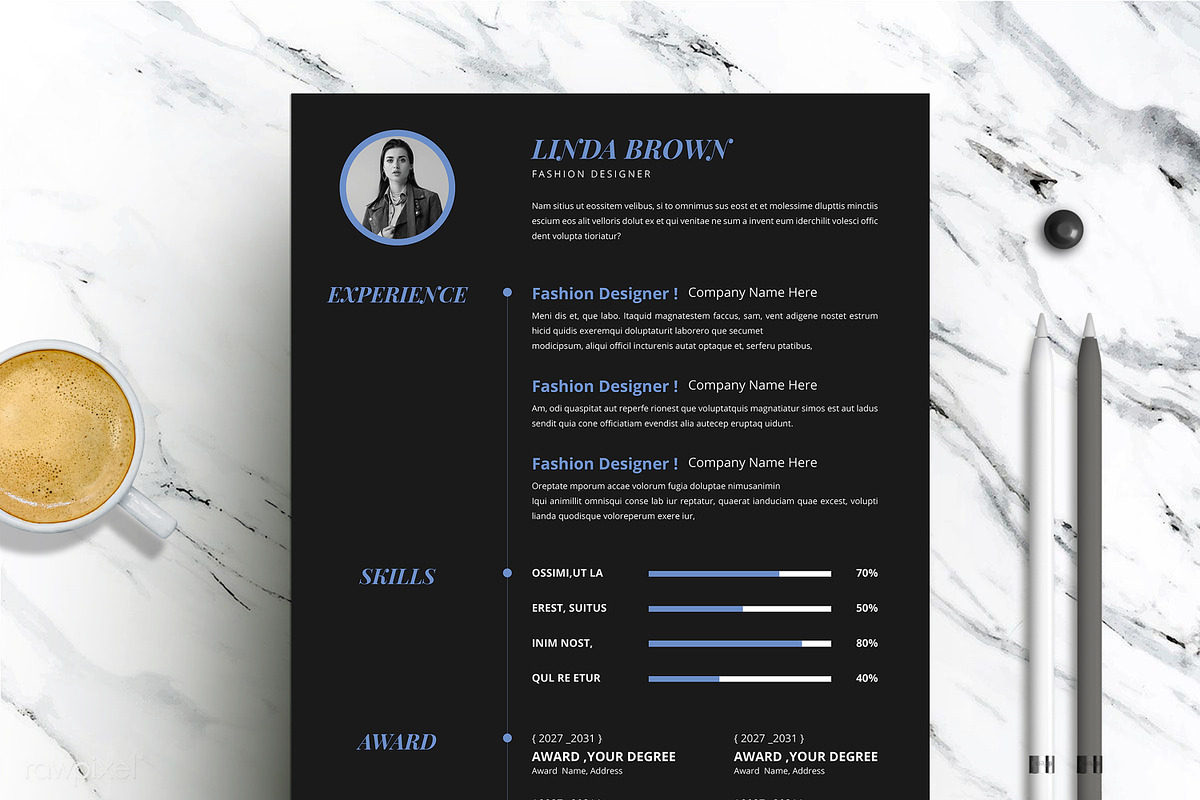 Creative Resume  CV  Template Canva, a Resume Template by evgenystudio (Photo 3 of 6)