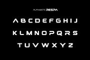 Respa bold futuristic logo font, a Sans Serif Font by WhymoreArt (Thumbnail 9 of 10)